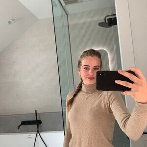 Autumn brown turtleneck